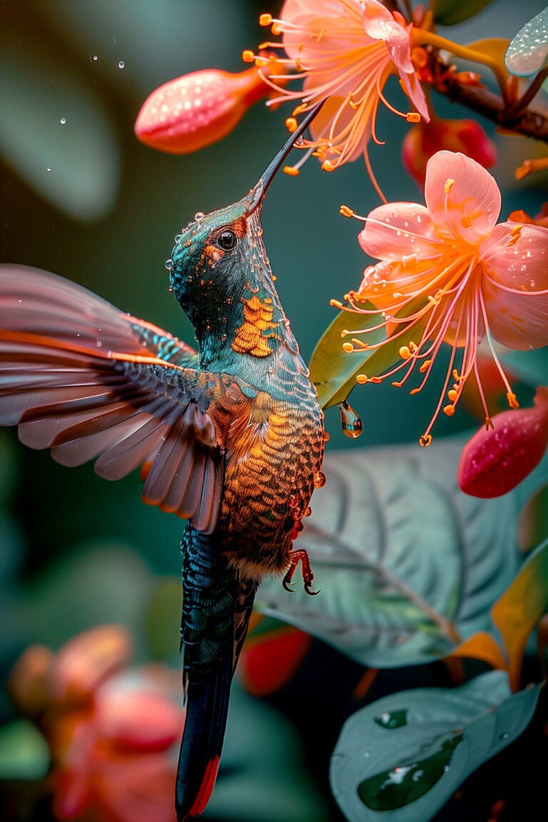 Contáctanos El Colibri De Colores Vividos En La Naturaleza 768x1152